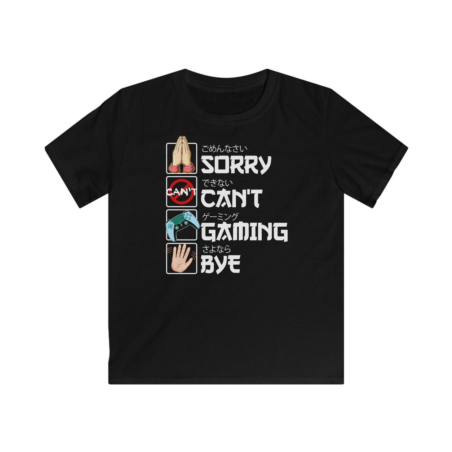 Sorry. Can't. Gaming. Bye. (Anime Version)