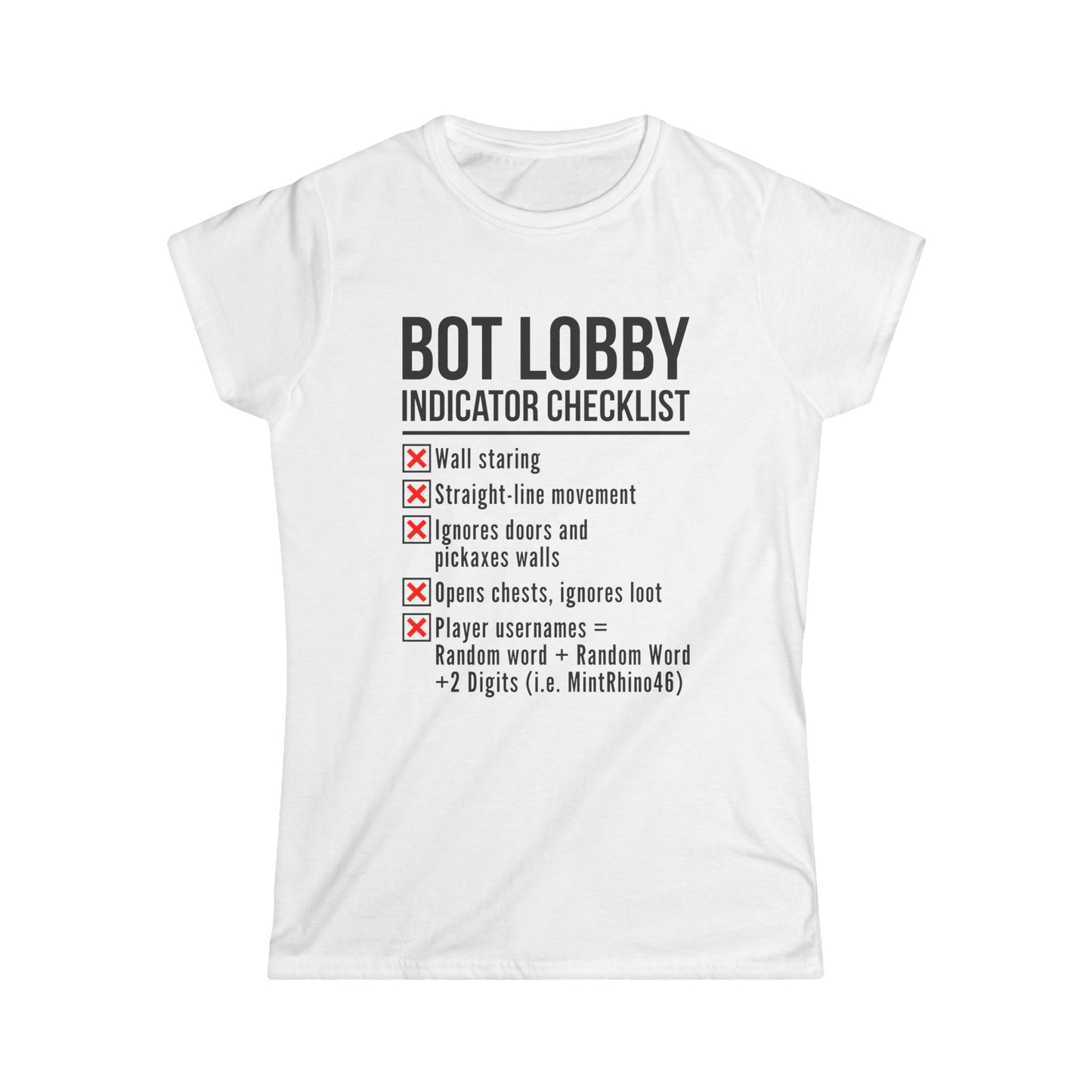 Bot Lobby Indicator Checklist