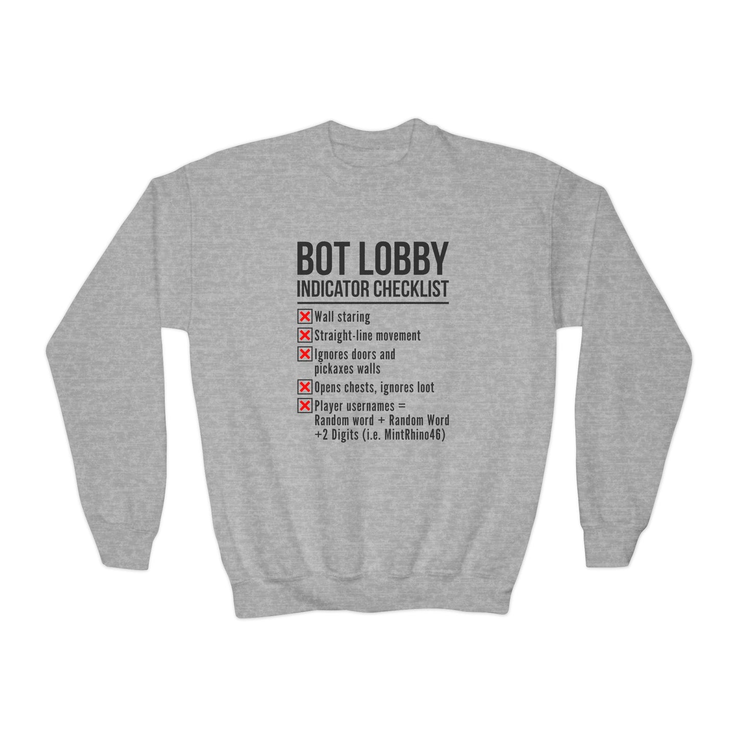 Bot Lobby Indicator Checklist