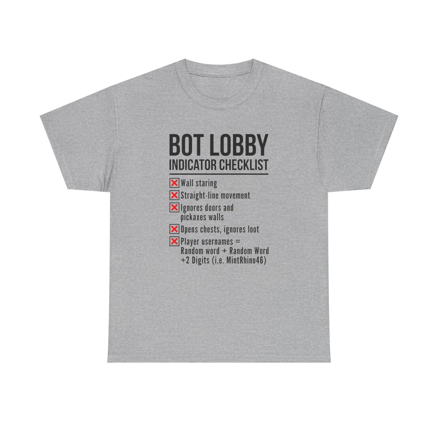 Bot Lobby Indicator Checklist