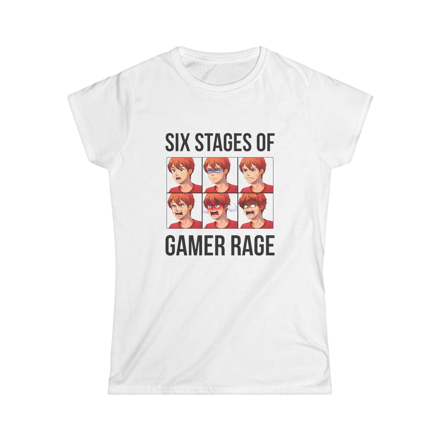 Six Stages of Gamer Rage (Male Version)