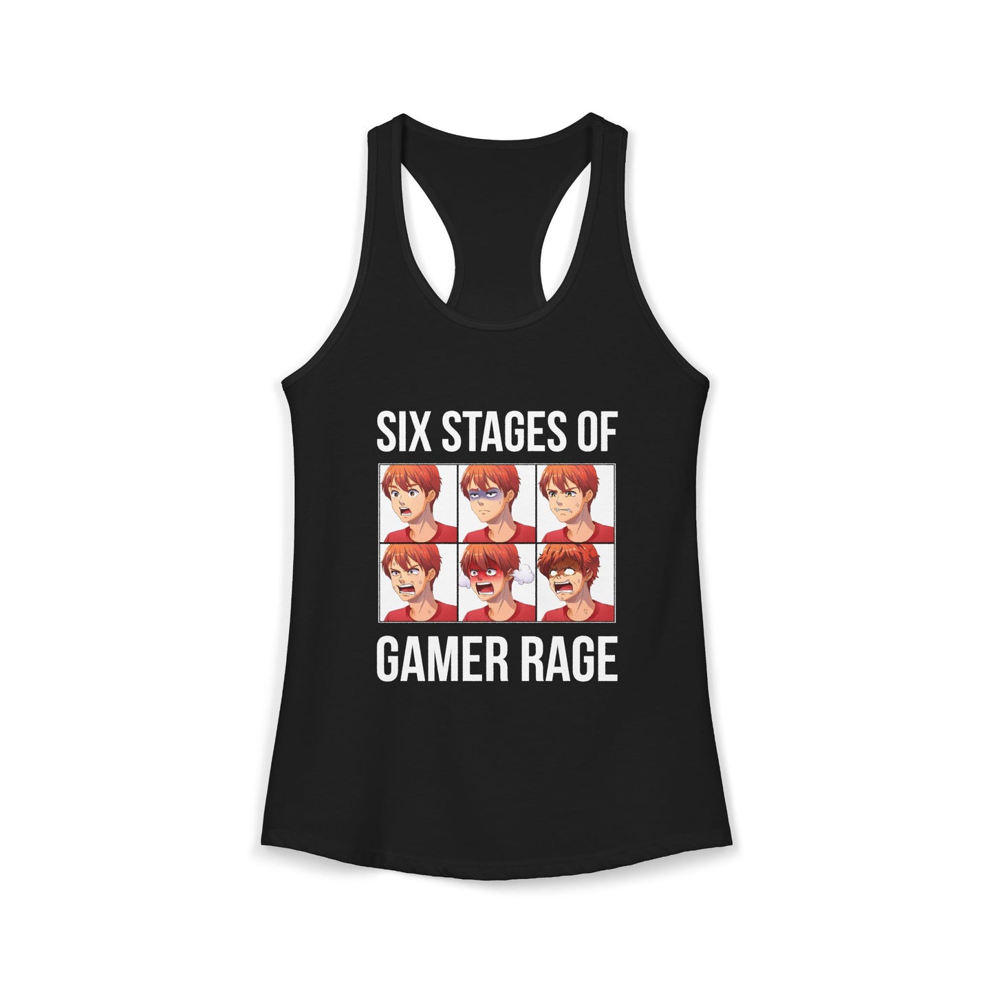 Six Stages of Gamer Rage (Male Version)