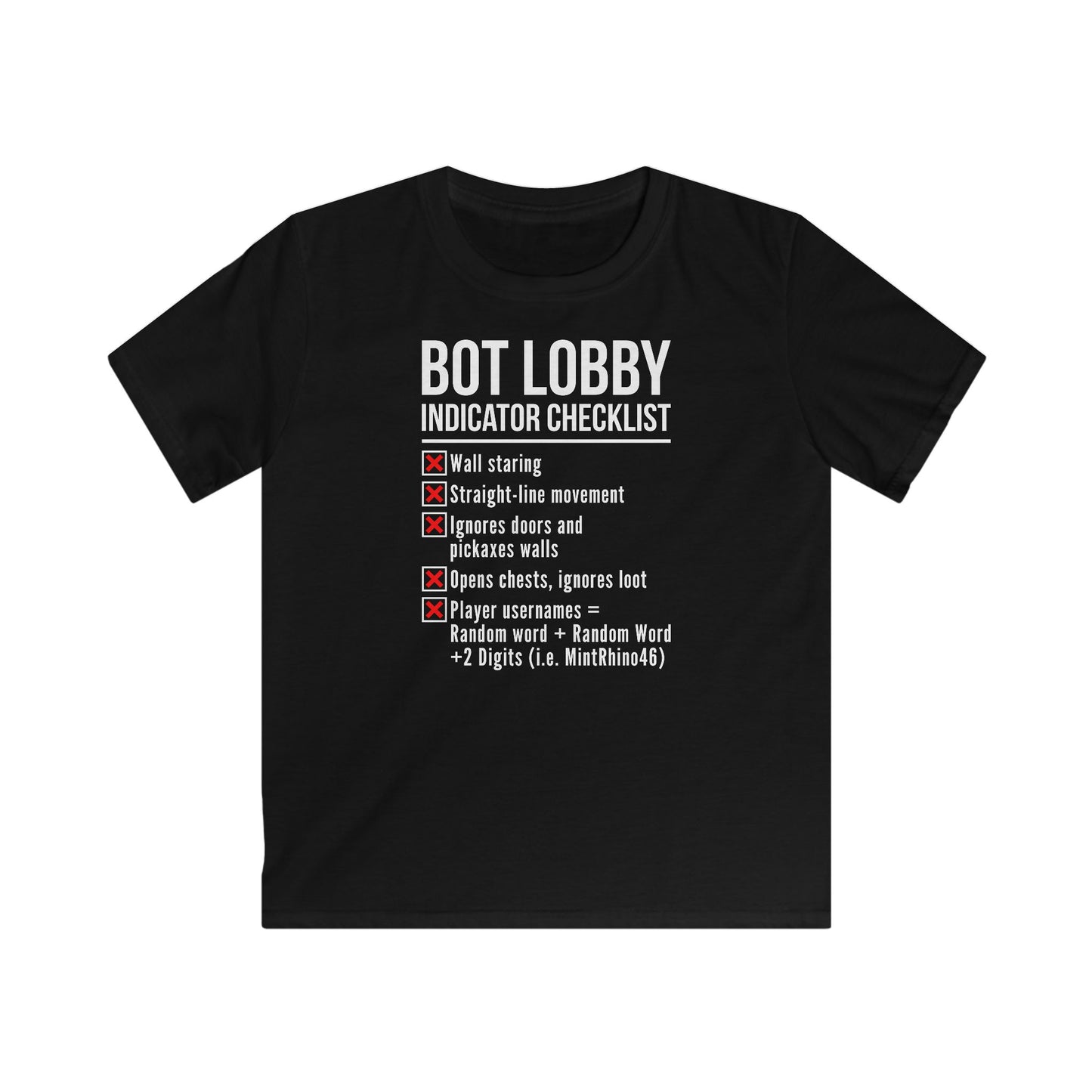 Bot Lobby Indicator Checklist
