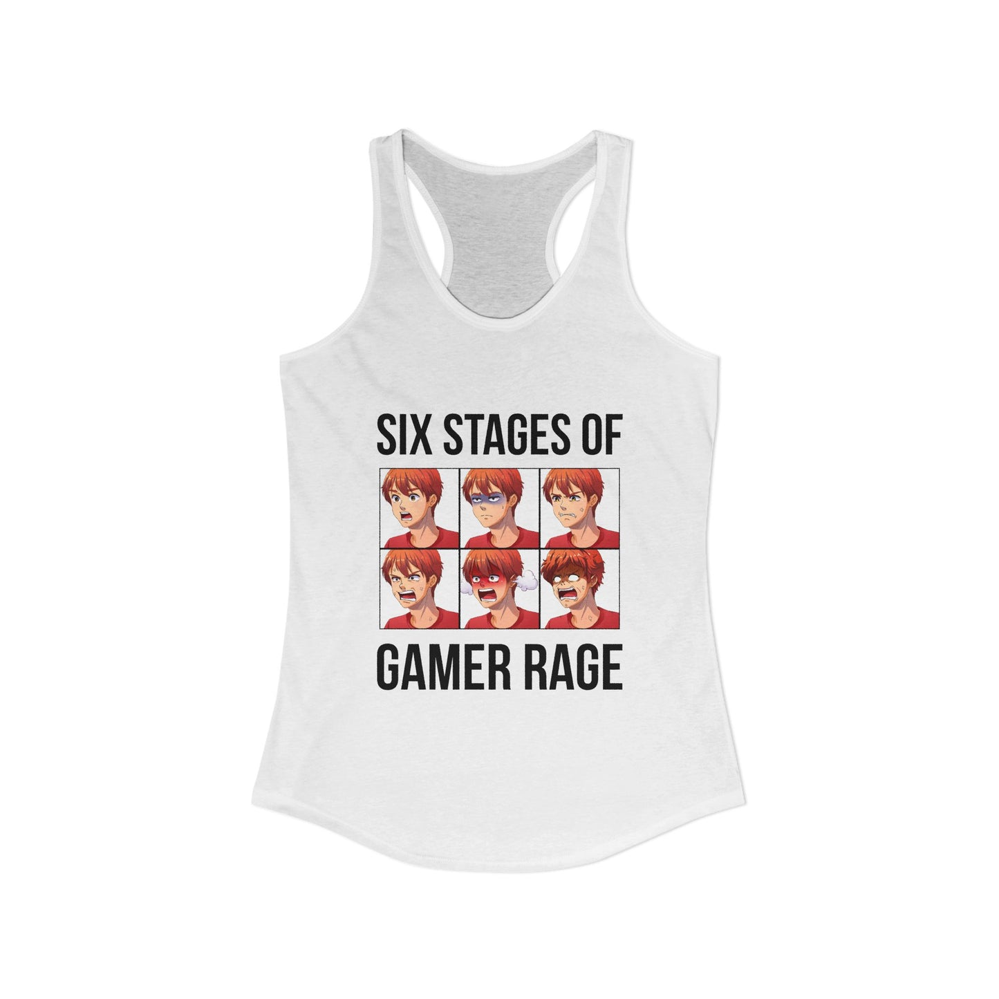 Six Stages of Gamer Rage (Male Version)