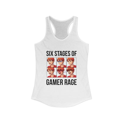 Six Stages of Gamer Rage (Male Version)