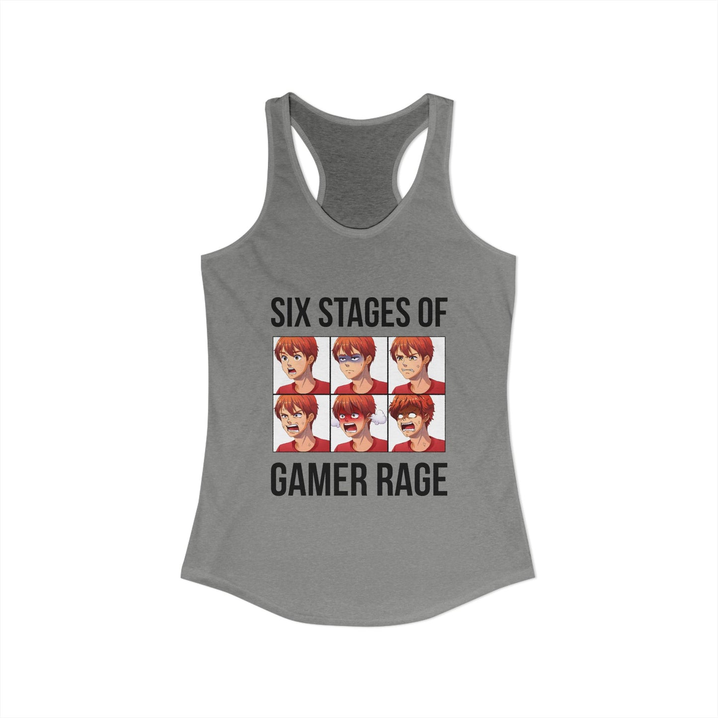 Six Stages of Gamer Rage (Male Version)
