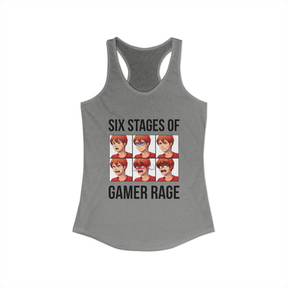 Six Stages of Gamer Rage (Male Version)