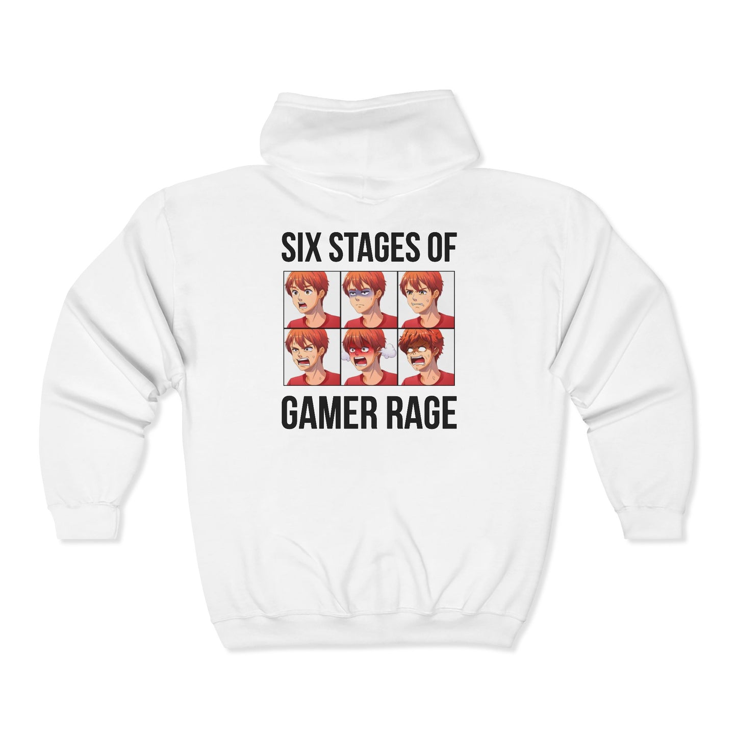 Six Stages of Gamer Rage (Male Version)