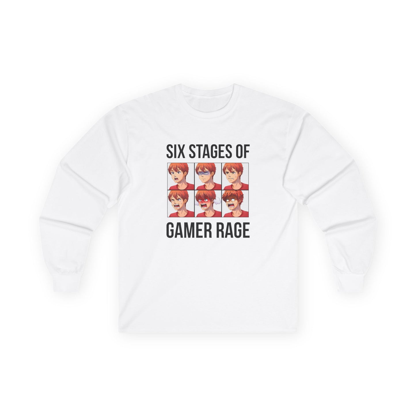 Six Stages of Gamer Rage (Male Version)
