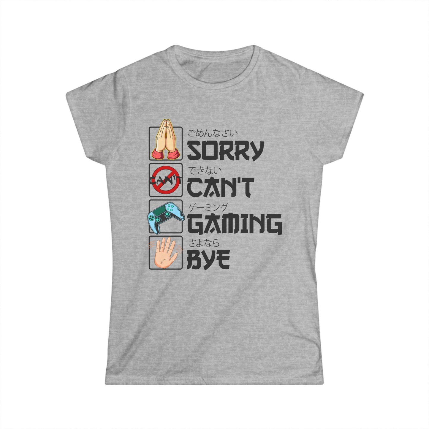 Sorry. Can't. Gaming. Bye. (Anime Version)