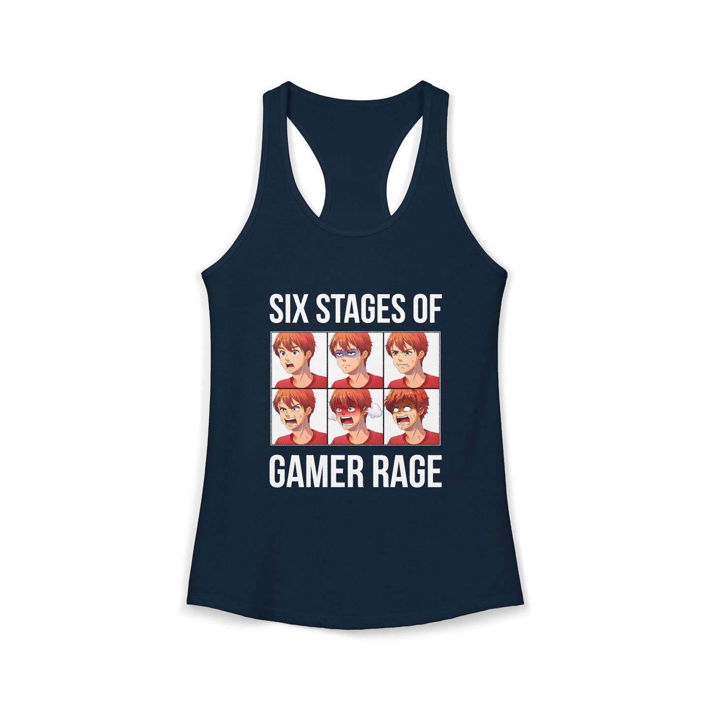 Six Stages of Gamer Rage (Male Version)
