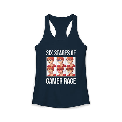 Six Stages of Gamer Rage (Male Version)