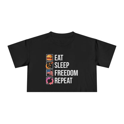 Eat. Sleep. Freedom. Repeat. Description