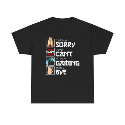 Sorry. Can't. Gaming. Bye. (Anime Version)