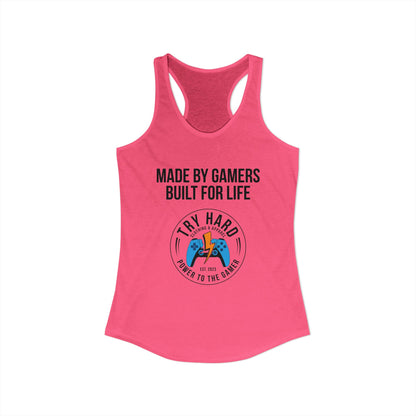 Made By Gamers, Built For Life (Try Hard Logo - Color)