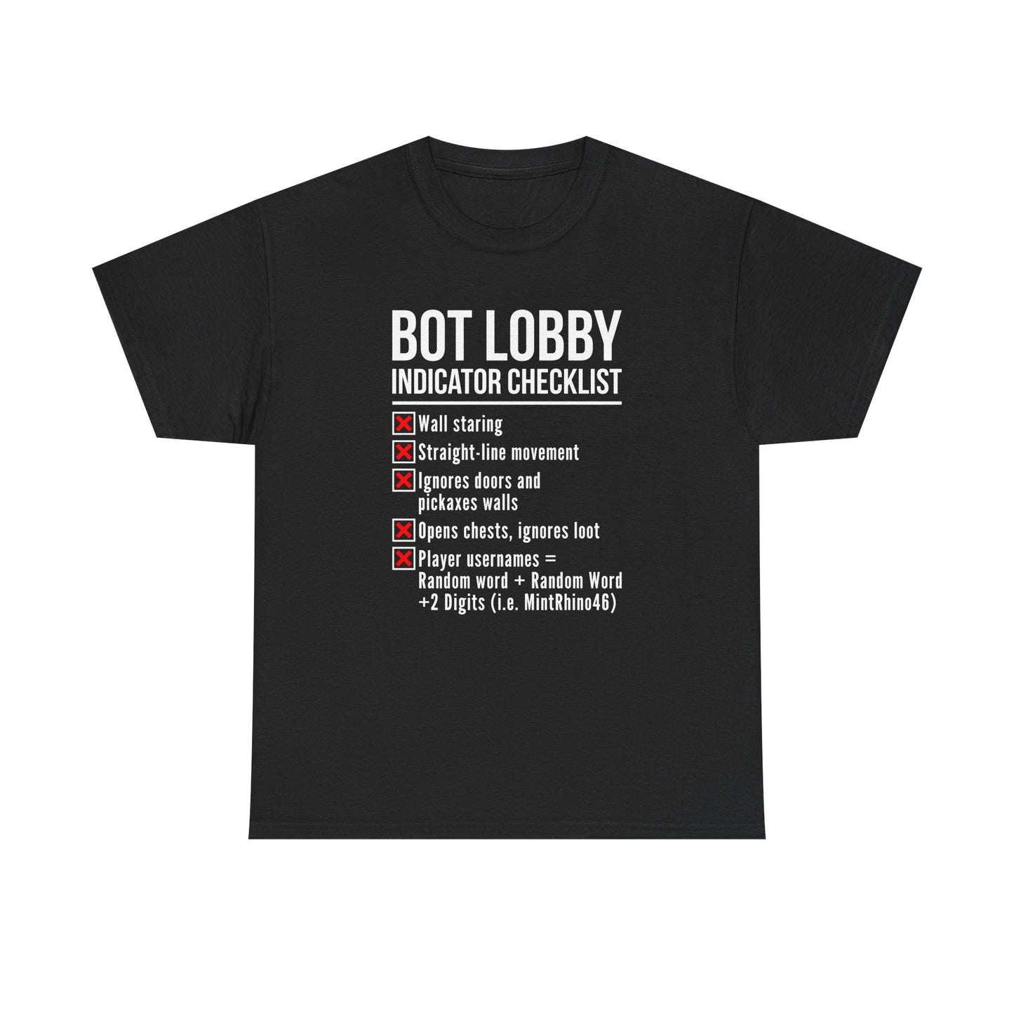 Bot Lobby Indicator Checklist