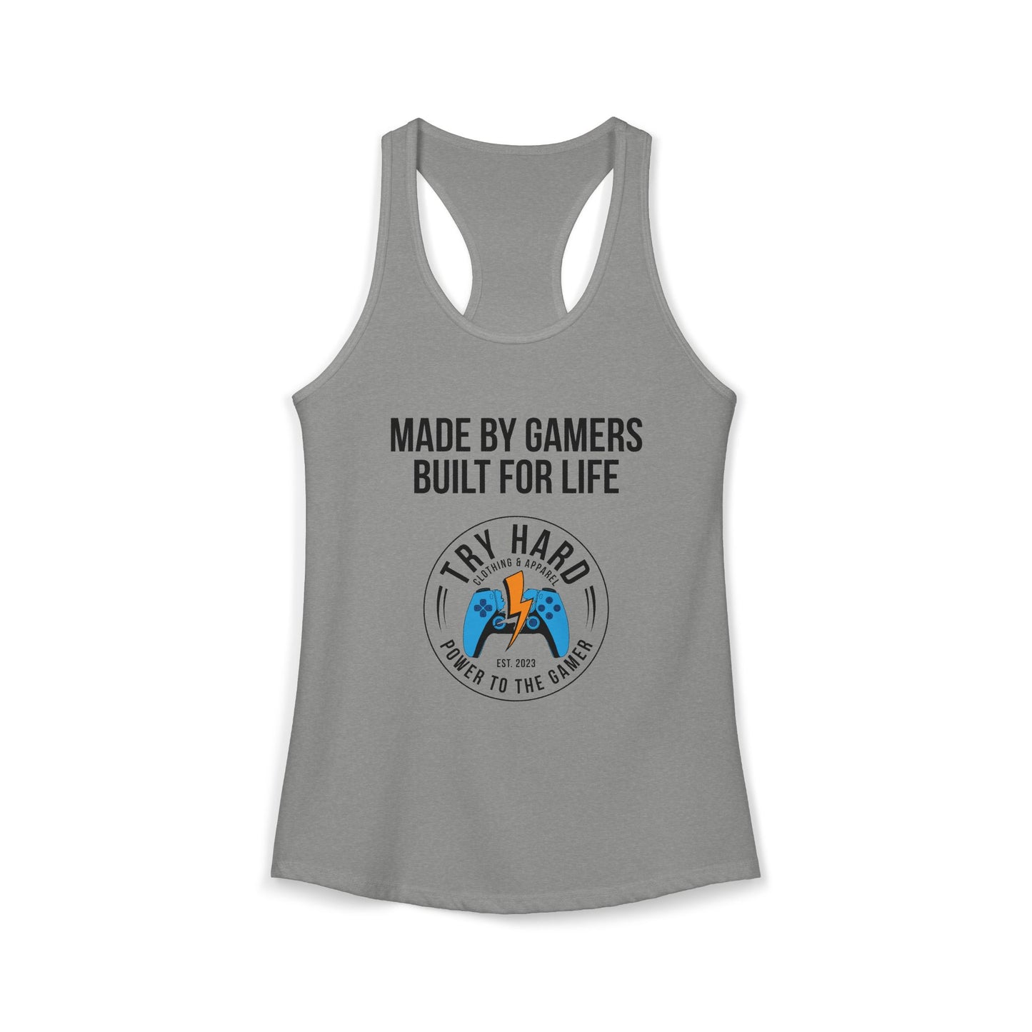 Made By Gamers, Built For Life (Try Hard Logo - Color)