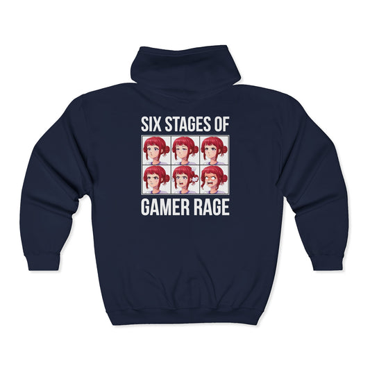 Six Stages of Gamer Rage (Female Version)