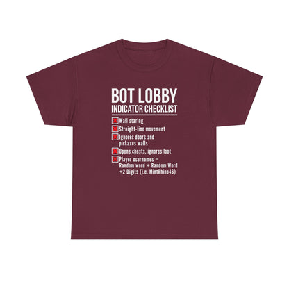Bot Lobby Indicator Checklist