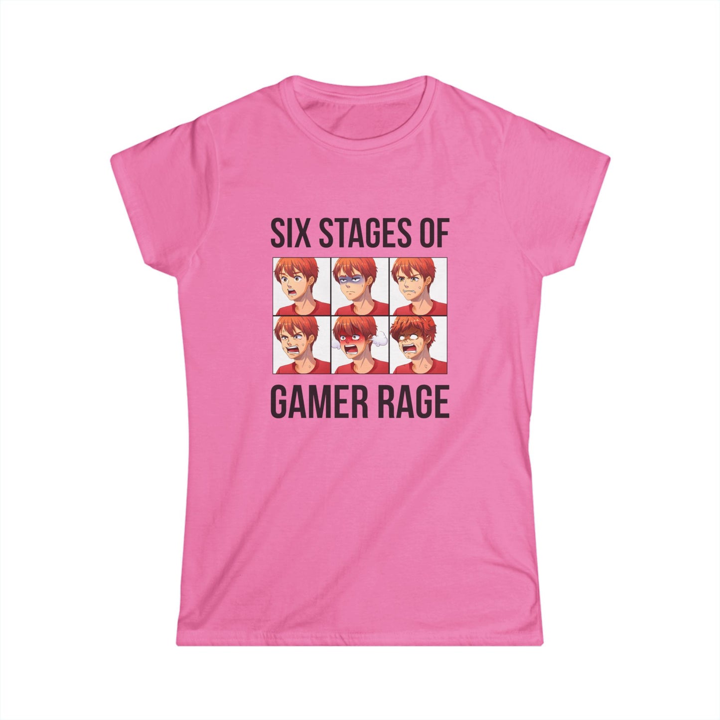 Six Stages of Gamer Rage (Male Version)