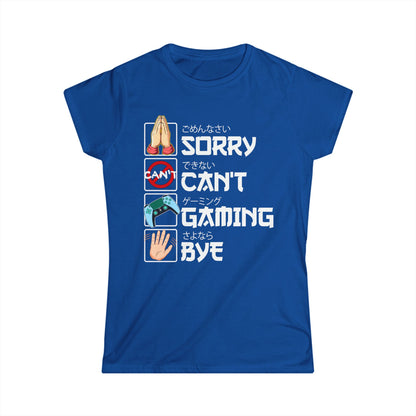 Sorry. Can't. Gaming. Bye. (Anime Version)