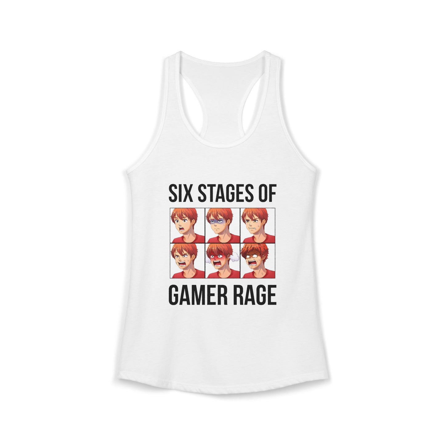 Six Stages of Gamer Rage (Male Version)