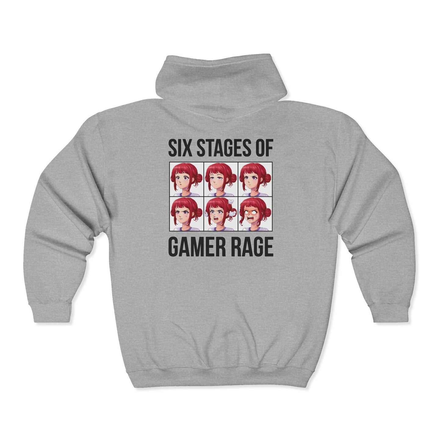 Six Stages of Gamer Rage (Female Version)