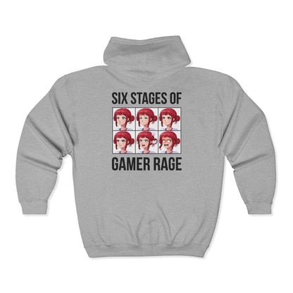 Six Stages of Gamer Rage (Female Version)