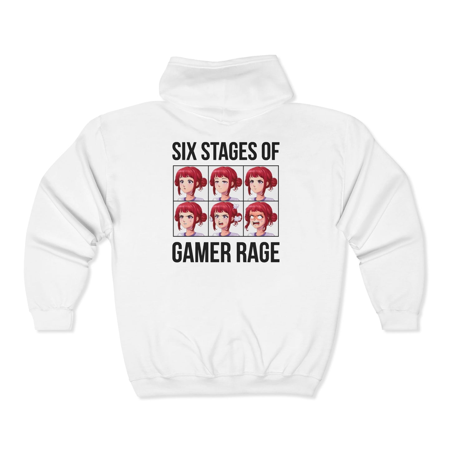 Six Stages of Gamer Rage (Female Version)