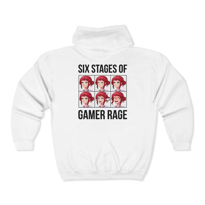 Six Stages of Gamer Rage (Female Version)