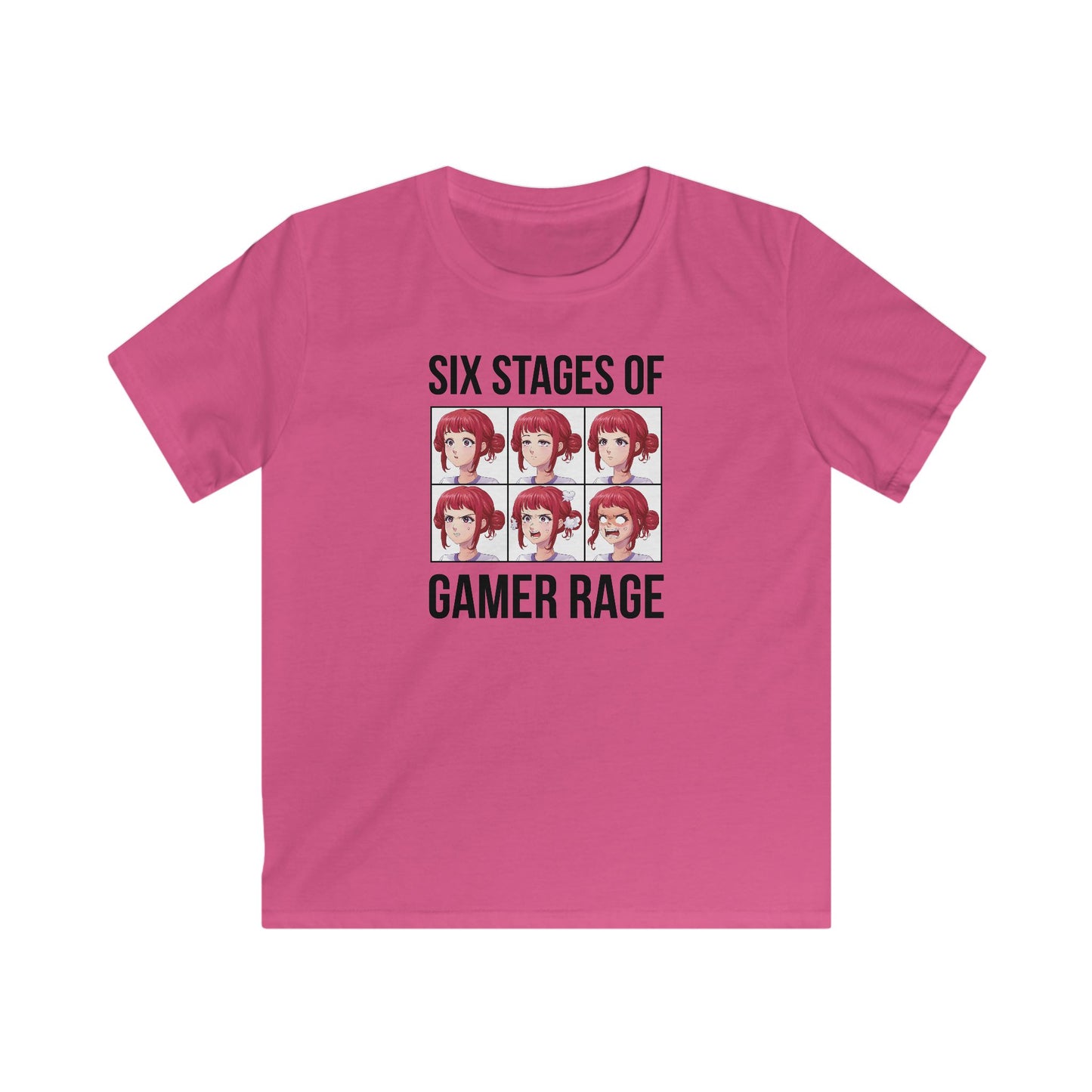 Six Stages of Gamer Rage (Female Version)