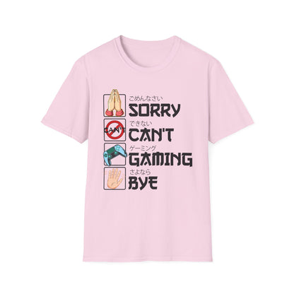 Sorry. Can't. Gaming. Bye. (Anime Version)