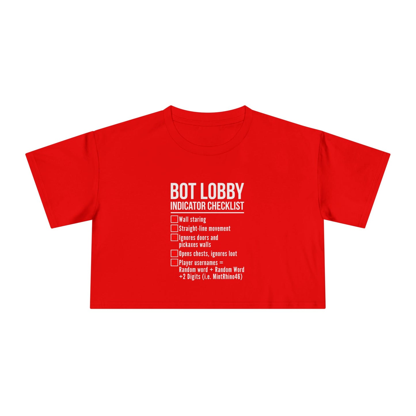 Bot Lobby Indicator Checklist