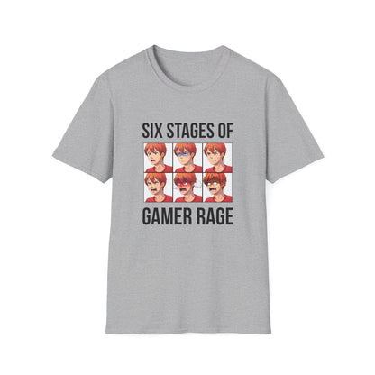 Six Stages of Gamer Rage (Male Version)