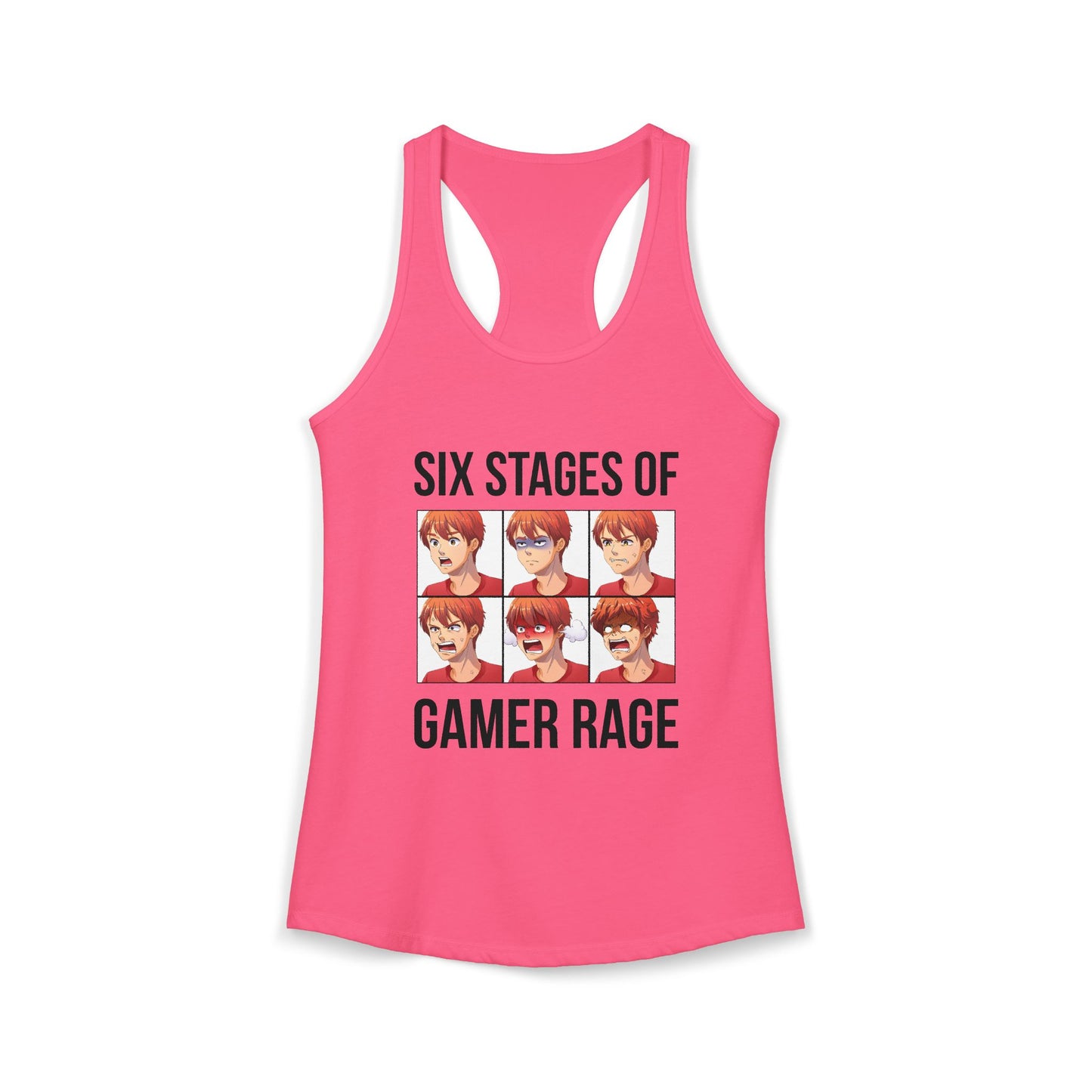 Six Stages of Gamer Rage (Male Version)