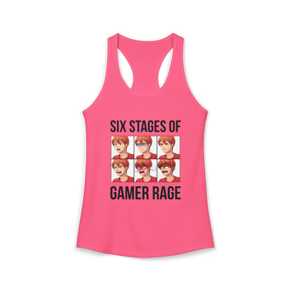 Six Stages of Gamer Rage (Male Version)