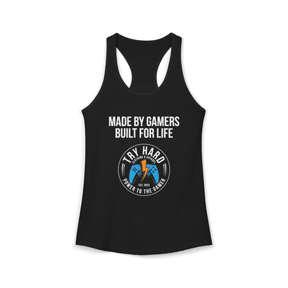 Made By Gamers, Built For Life (Try Hard Logo - Color)