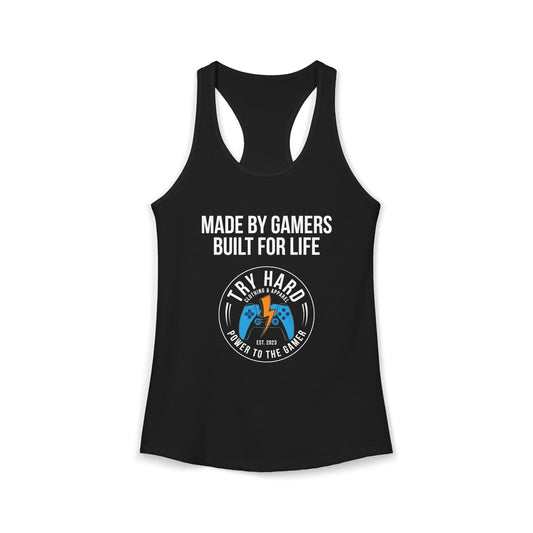 Made By Gamers, Built For Life (Try Hard Logo - Color)