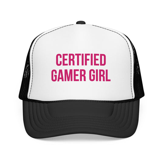 Certified Gamer Girl Foam Mesh Trucker Hat