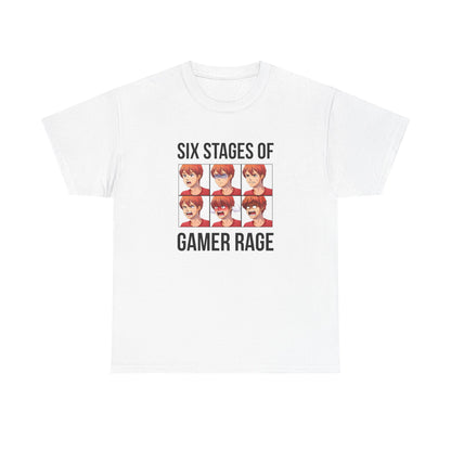 Six Stages of Gamer Rage (Male Version)