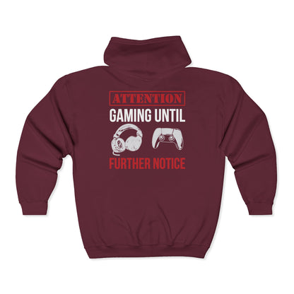 Attention: Gaming Until Further Notice