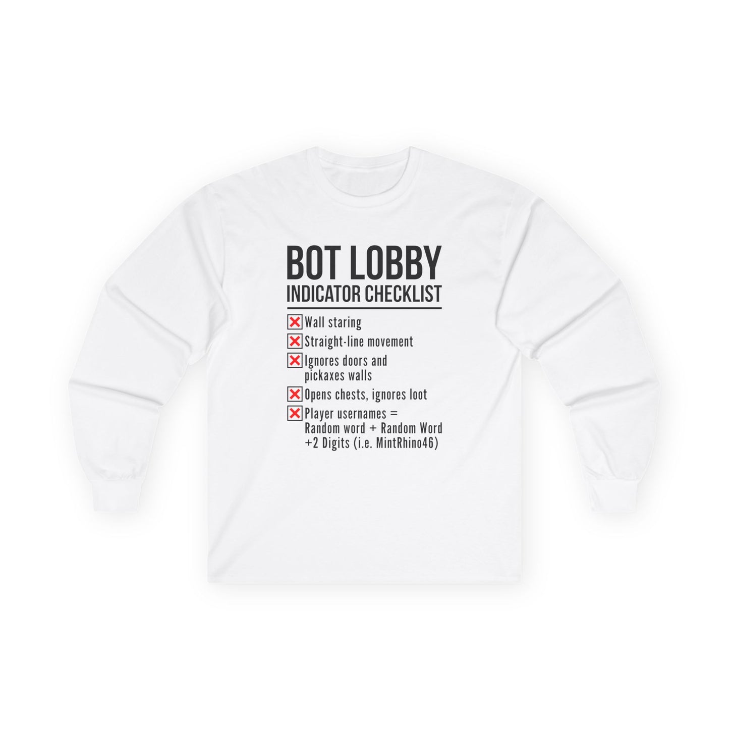 Bot Lobby Indicator Checklist