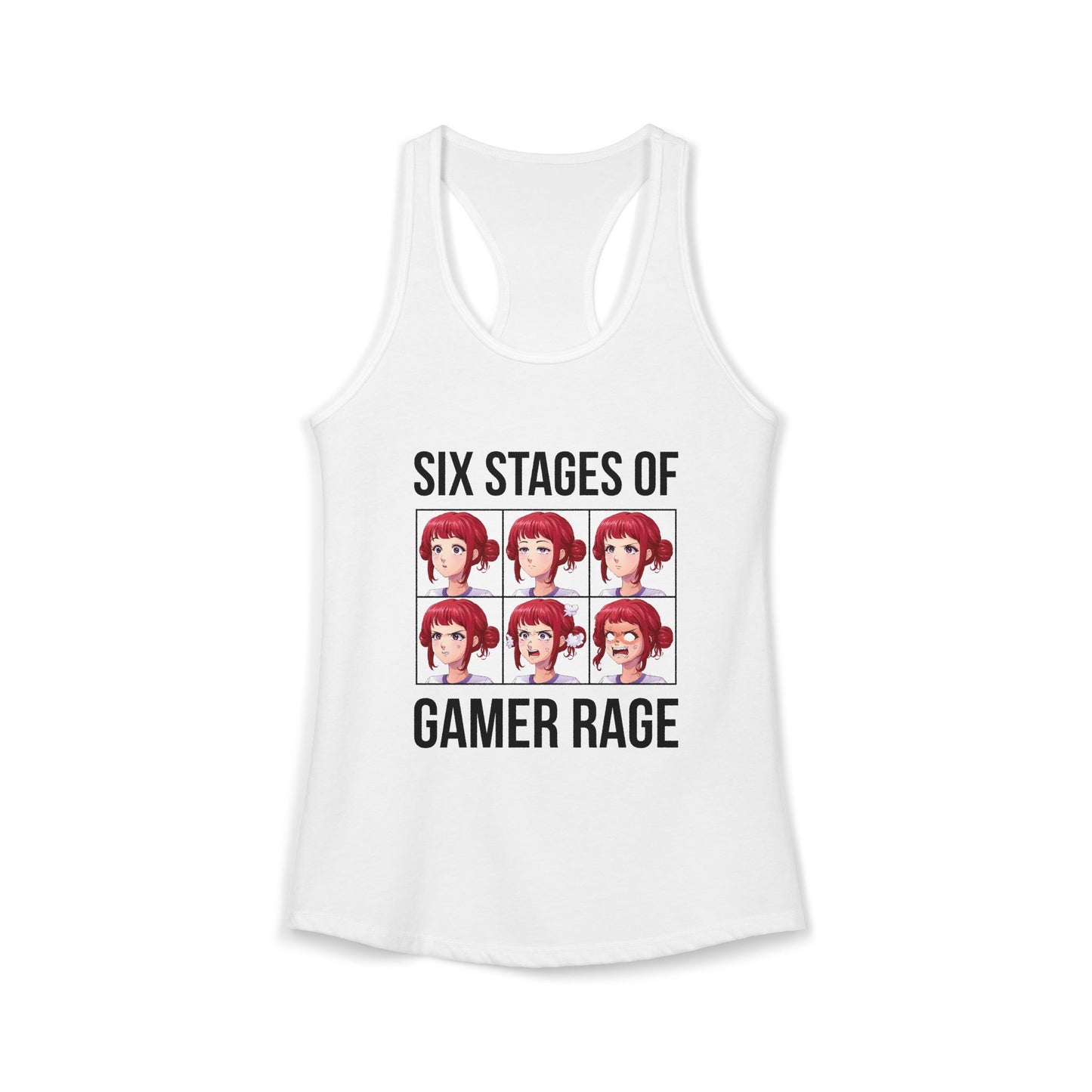Six Stages of Gamer Rage (Female Version)