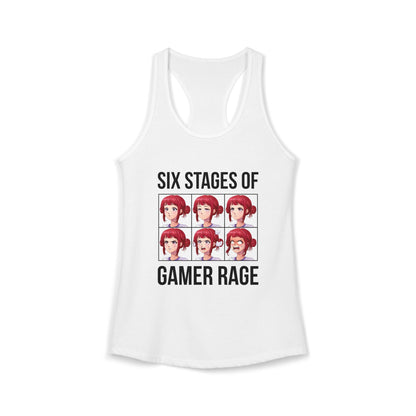 Six Stages of Gamer Rage (Female Version)