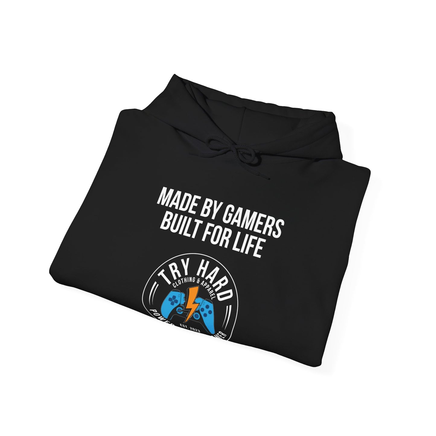 Made By Gamers, Built For Life (Try Hard Logo - Color)