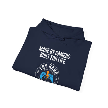Made By Gamers, Built For Life (Try Hard Logo - Color)