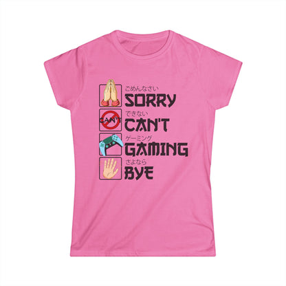 Sorry. Can't. Gaming. Bye. (Anime Version)