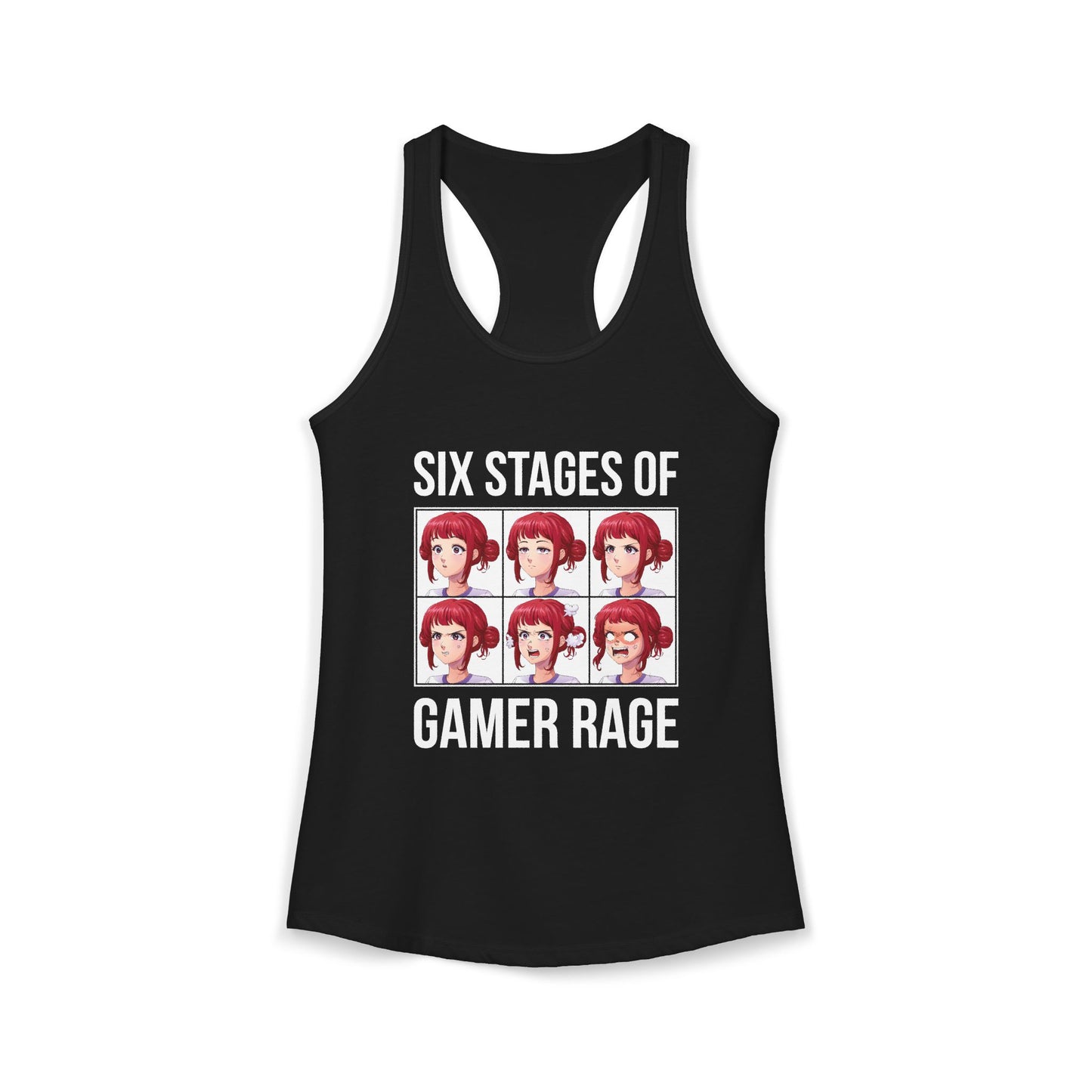Six Stages of Gamer Rage (Female Version)