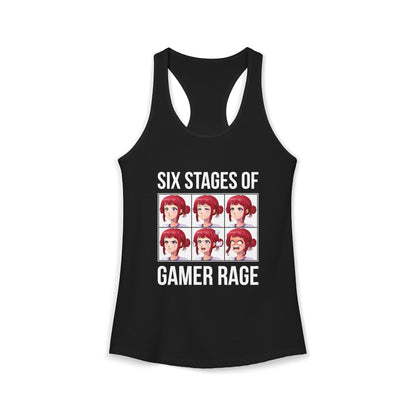 Six Stages of Gamer Rage (Female Version)