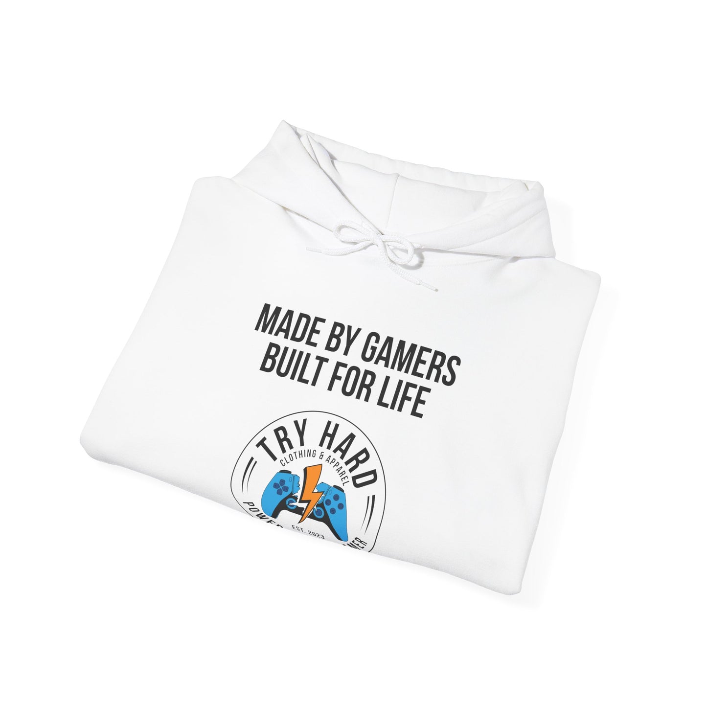 Made By Gamers, Built For Life (Try Hard Logo - Color)